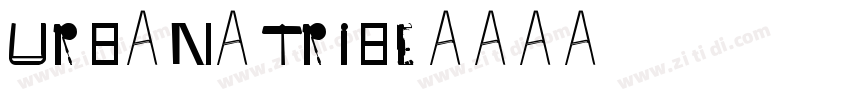 URBAN TRIBE字体转换
